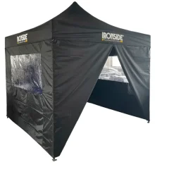 IRONSIDE Skydd Och Presenningar<SIDOSTYCKEN VÄGGPACKET TILL ARBETSTÄLT 3X3 M SVART