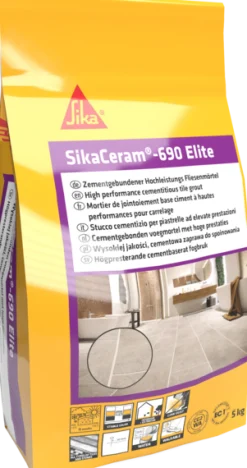 SIKA CERAM-690 MÖRKGRÅ 5KG ELITE FOGBRUK Hot