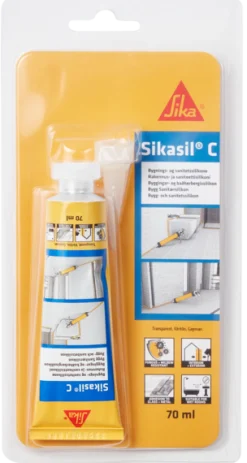 SIKA SIL-C TRANSPARENT 70ML BYGGSILIKON Discount