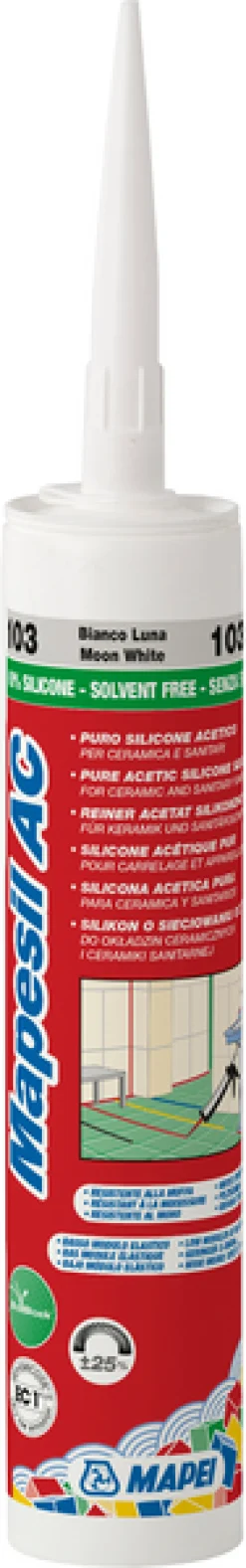 MAPEI Silikon<SILIKON MAPESIL 103 MO-VIT 310 AC 103 MOON WHITE