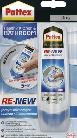 Silikon<SILIKON/FOGRENOVER PATTEX GRÅ 100ML