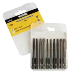 IRONSIDE Satser<SKRUVBITSET 75MM 10DEL PH/PZ /TX
