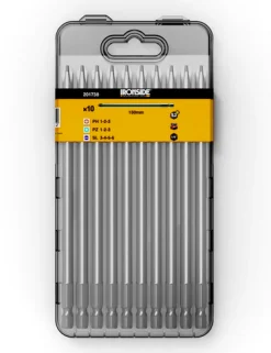 IRONSIDE Satser<SKRUVBITSET 150MM 10DEL TX/HEX