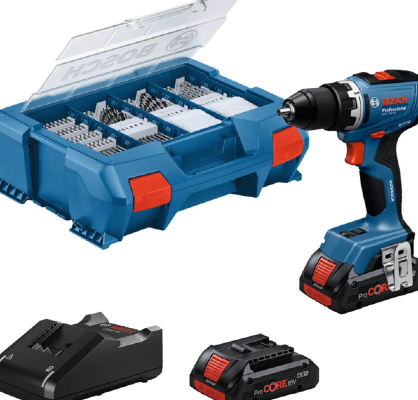 BOSCH SKRUVDRAGARE GSR 18V-65 2X4AH, PC 82TB LC Discount