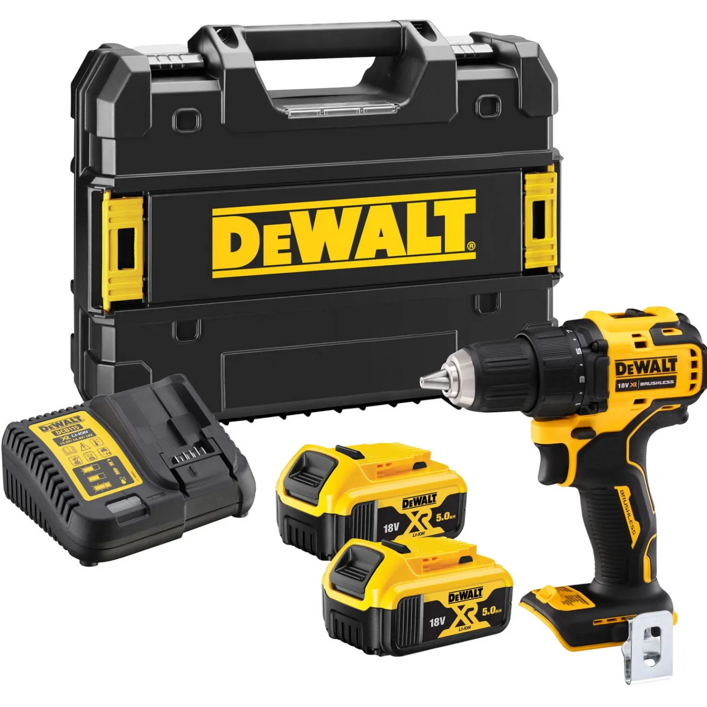 DEWALT SKRUVDRAGARE DCD708P2T TSTAK 18V 2X5AH Clearance