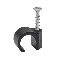 OPAL Installationsmaterial<SKRUVKLAMMER 10-14 Ø5 20ST SVART
