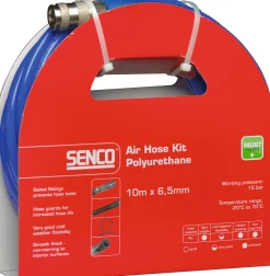 SENCO Kompressorer Och Tryckluftsverktyg<SLANGSATS PU -20C ID 10MM 10M