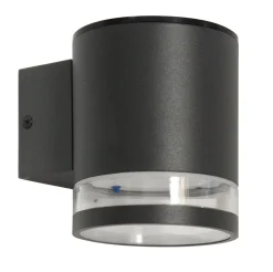 GELIA Utomhusbelysning<SOLCELLSARMATUR SKENHOLMEN, VÄGG NER ANTRACI 3.7V 1200 MAH