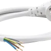 GELIA SPISKABEL 5G1,5 VINKLAD 1,3M, STICKPROPP GRÅ 1,3M Sale