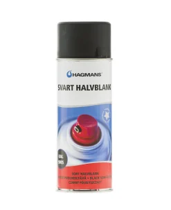 HAGMANS SPRAYFÄRG SVA HB 400ML SVART HALVBLANK