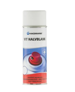 HAGMANS Sprayfärg<SPRAYFÄRG VIT HB 400ML HALVBLANK