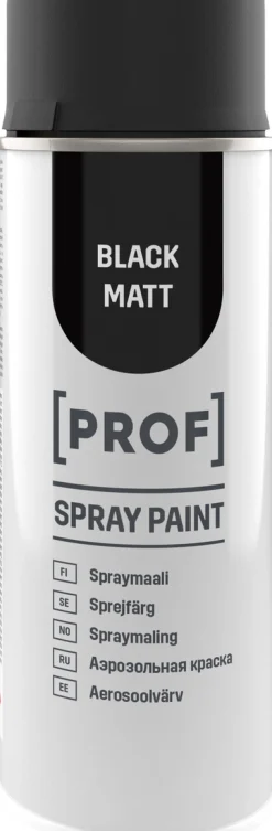 PROF SPRAYFÄRG DEEP SVART MATT Outlet