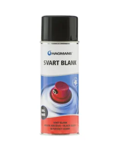 HAGMANS Sprayfärg<SPRAYFÄRG SVART BLANK 400ML