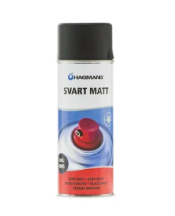 HAGMANS SPRAYFÄRG SVART MATT 400ML Sale