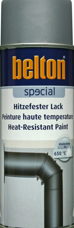 BELTON Sprayfärg<SPRAYFÄRG VÄRMEFÄRG SILVE 650°