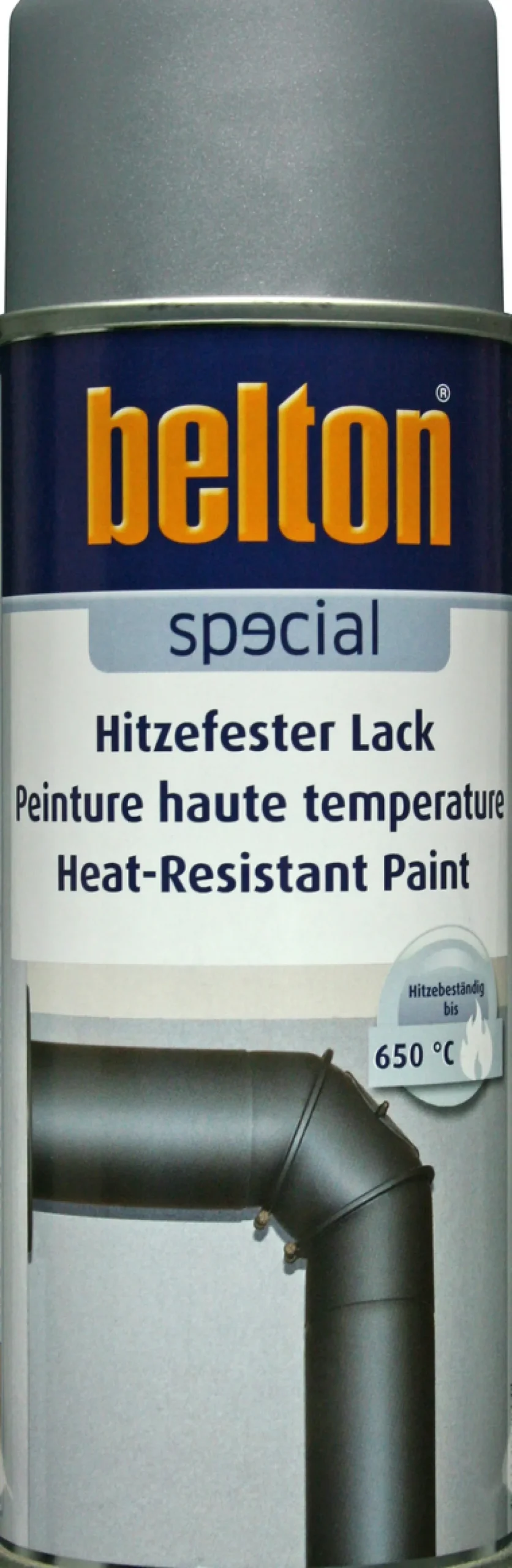 BELTON Sprayfärg<SPRAYFÄRG VÄRMEFÄRG SILVE 650°