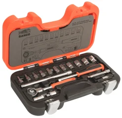 BAHCO Bult Och Mutterverktyg<SPÄRRNYCKEL SW65 HYLSA SET, 1/4T