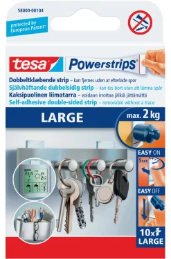 TESA Tejp Och Täckmaterial<STRIPS 10ST T POWER STRIPS
