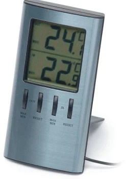 VIKING Övrigt Hustillbehör<TERMOMETER DIGITAL INNE/UTE SI 183 SILVER