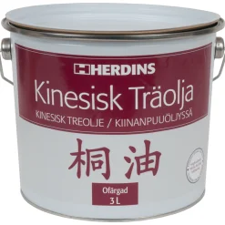 HERDINS Oljor Och Träskydd<TRÄOLJA KINESISK 3L