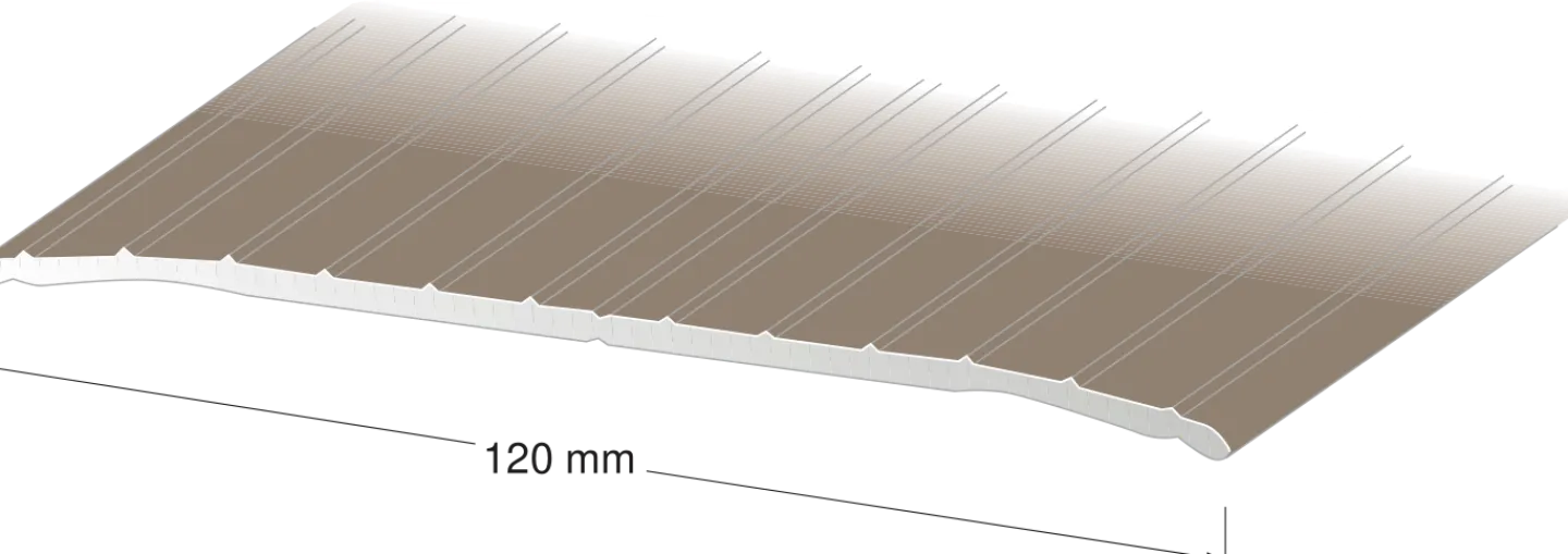 DURI Övrigt Dörrar Och Fönster<TRÖSKEL 120MM PLATINA 1M, NR 111