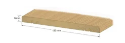 DURI Övrigt Dörrar Och Fönster<TRÖSKEL 9X120MM EK 2M