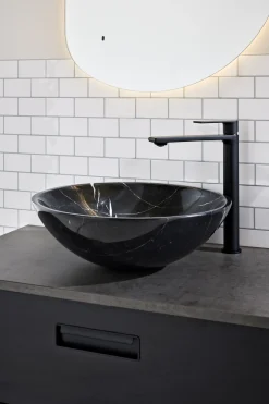 NORO Tvättställ<TVÄTTSTÄLL MARBLE SVART