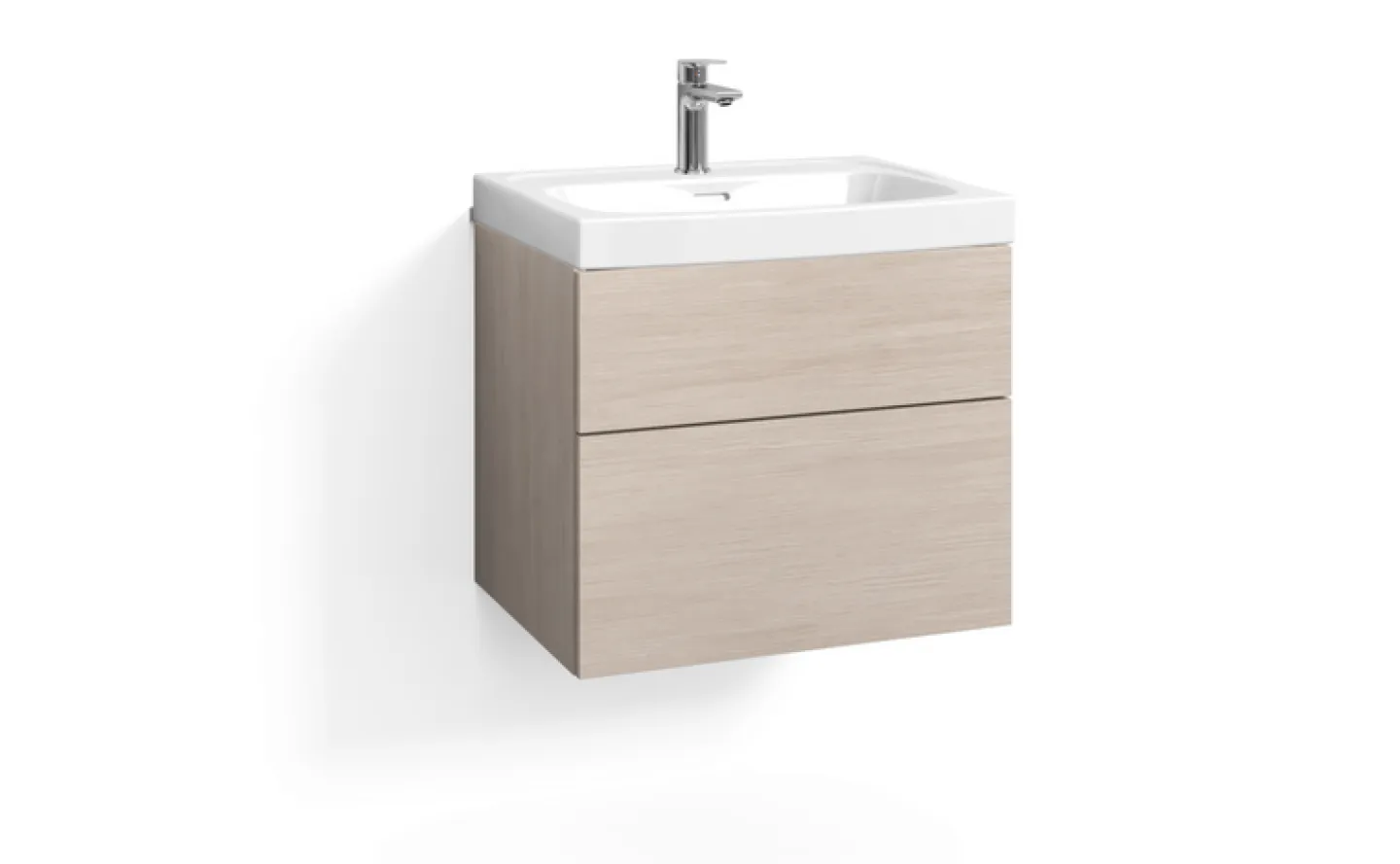 SVEDBERGS Badrumsmöbler<TVÄTTSTÄLLSSKÅP FORMA BLOND EK 2LÅD B1 ECLEAN 60X45X50CM