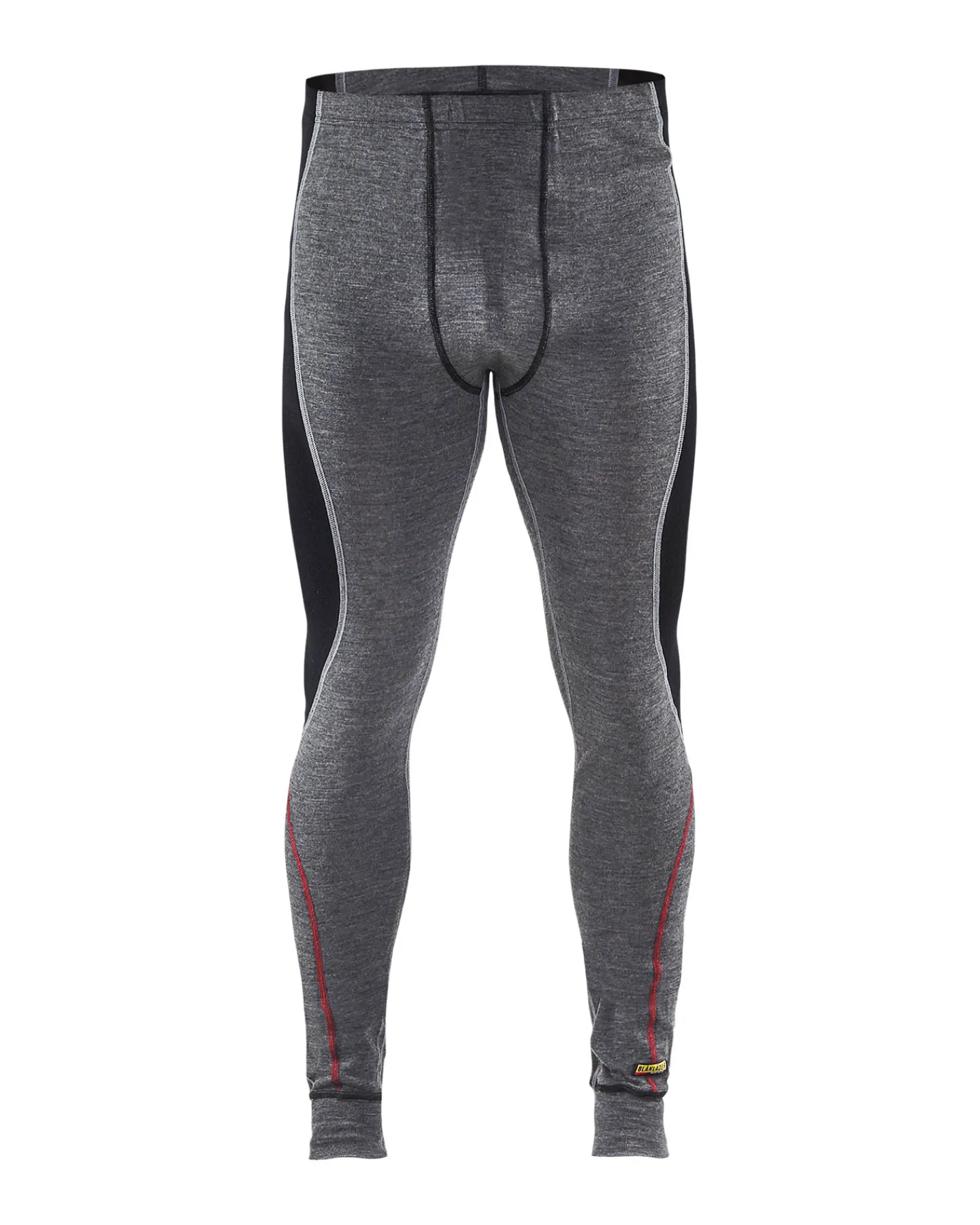 BLÅKLÄDER Underställ<UNDERSTÄLLSBYXA 1845 HERR XXL XWARM MERINOULL GRÅ/SVART