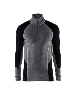 BLÅKLÄDER UNDERSTÄLLSTRÖJA 4699 HERR XXL XWARM MERINOULL GRÅ/SVART Sale