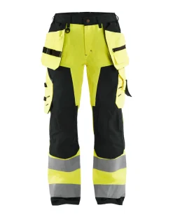 BLÅKLÄDER Varselkläder<VARSELBYXA 7156 DAM C42 GUL/SVART