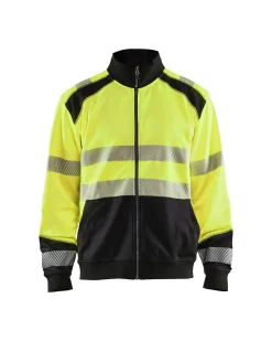 BLÅKLÄDER Varselkläder<VARSELTRÖJA 3558 2528 MED DRAGKEDJA GUL/SVART XXL