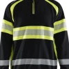 BLÅKLÄDER VARSELTRÖJA 3553 1158, SVART/VARSELGUL XXL