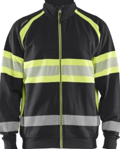 BLÅKLÄDER VARSELTRÖJA 3551 1158, SVART/VARSELGUL XS Clearance
