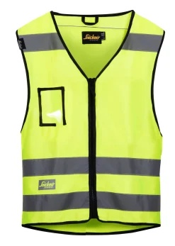 SNICKERS WORKWEAR VARSELVÄST KL2 HI-VIS GUL XXL New