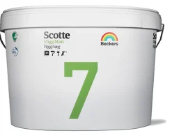 BECKERS Inomhusfärg<VÄGGFÄRG SCOTTE 7 VIT S0500-N 10L
