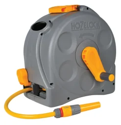 HOZELOCK Bevattning<VÄGGVINDA M SLANG/KOPPLING 25M 2415
