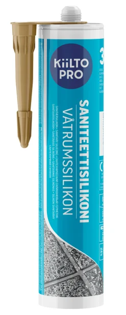 KIILTO PRO Silikon<VÅTRUMSSILIKON 30 BEIGE 310ML