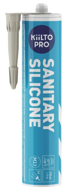 KIILTO PRO Silikon<VÅTRUMSSILIKON 28 SANDBRUN 310ML