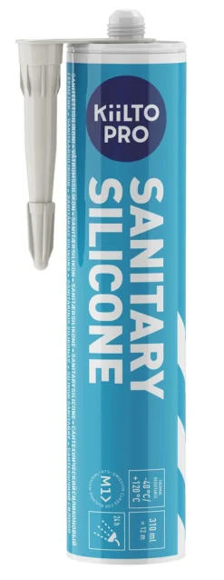 KIILTO PRO Silikon<VÅTRUMSSILIKON 11 BOMULLSVIT 310ML