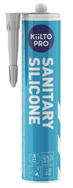KIILTO PRO Silikon<VÅTRUMSSILIKON 43 LJUSGRÅ 310ML