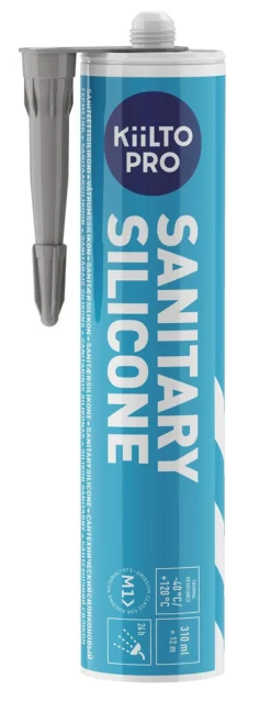 KIILTO PRO Silikon<VÅTRUMSSILIKON 41 MELLANGRÅ 310ML