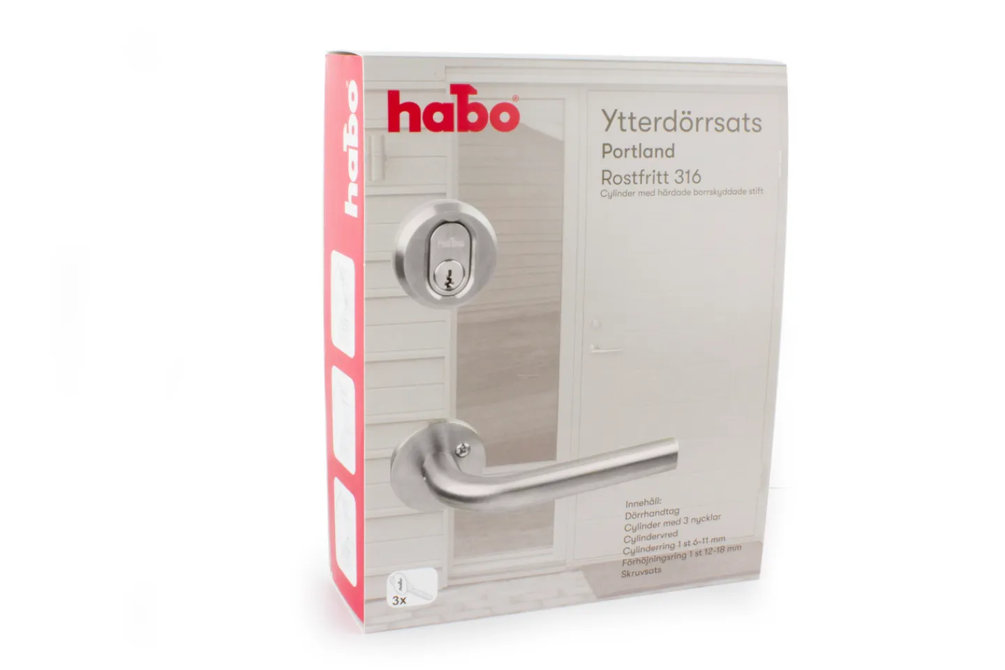 HABO Lås<YTTERDÖRRSATS PORTLAND RF 316